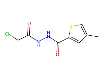 N'2-(2-chloroacetyl)-4-methylthiophene-2-carbohydrazide structure