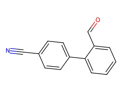 2'-Formyl-biphenyl-4-carbonitrile structure