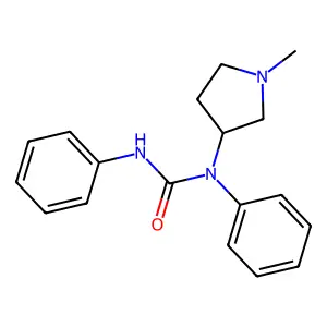 Carbanilide, N-(1-methyl-3-pyrrolidinyl)- structure