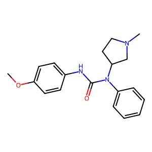 Carbanilide, 4'-methoxy-N-(1-methyl-3-pyrrolidinyl)- structure