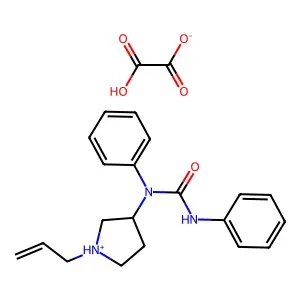 Carbanilide, N-(1-allyl-3-pyrrolidinyl)-, oxalate (1:1) structure