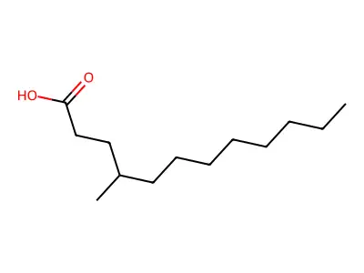 4-Methyldodecanoic acid structure