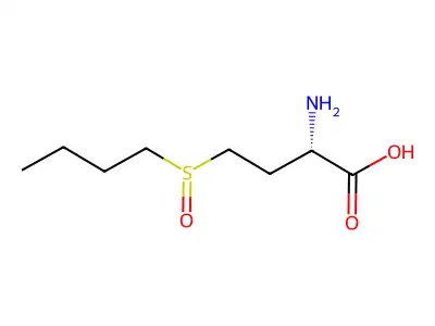 2-Amino-4-(butylsulfinyl)butanoic acid structure