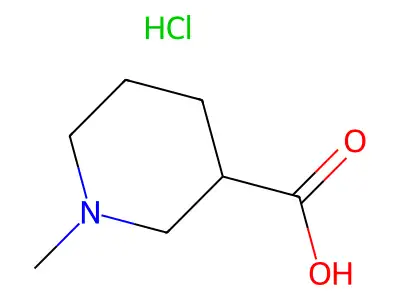 1-Methylpiperidin-1-ium-3-carboxylic acid chloride structure