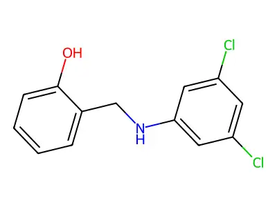 2-[(3,5-Dichloroanilino)methyl]benzenol structure