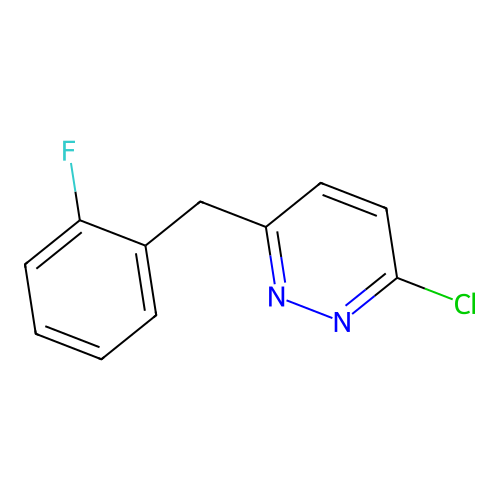3-Chloro-6-(2-fluorobenzyl)pyridazine structure