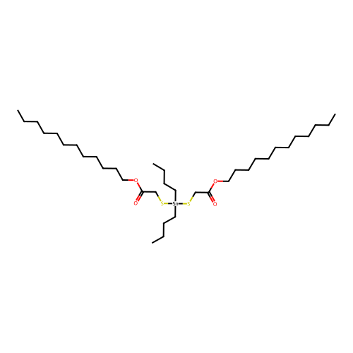 8-Oxa-3,5-dithia-4-stannaeicosanoic acid, 4,4-dibutyl-7-oxo-, dodecyl ester structure
