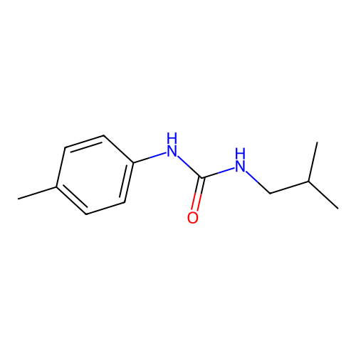 1-(4-Methylphenyl)-3-(2-methylpropyl)urea structure