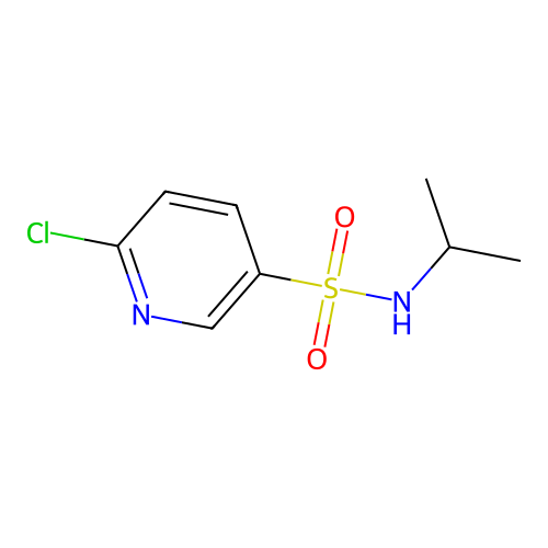 6-chloro-N-isopropylpyridine-3-sulfonamide structure