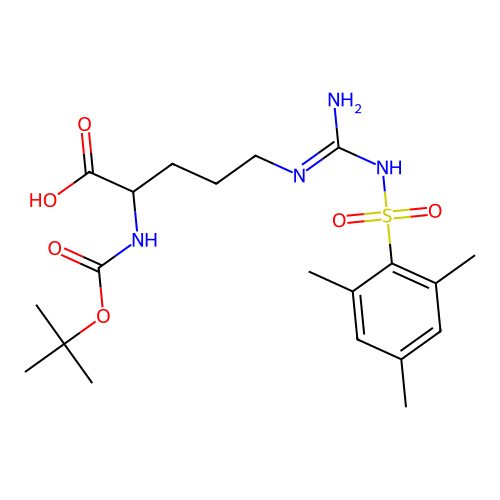 Boc-Arg(Mts)-OH structure