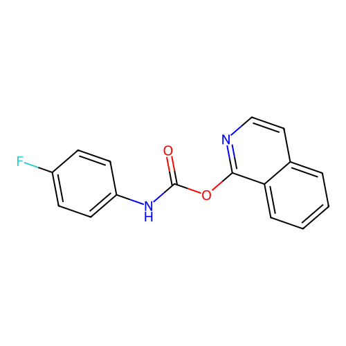 1-Isoquinolyl N-(4-fluorophenyl)carbamate structure