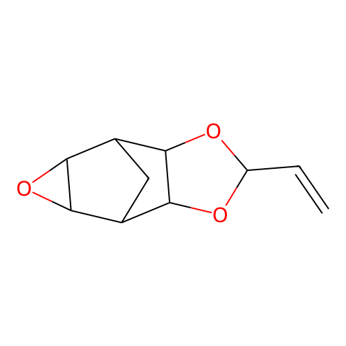 8,9-Epoxy-4-vinyl-3,5-dioxatricyclo(5.2.1.0 2,6)decane structure