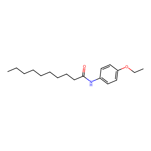 N-(4-ethoxyphenyl)decanamide structure