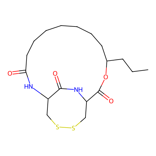 12-Oxa-16,17-dithia-2,20-diazabicyclo(12.4.2)eicosane-3,13,19-trione, 11-propyl- structure