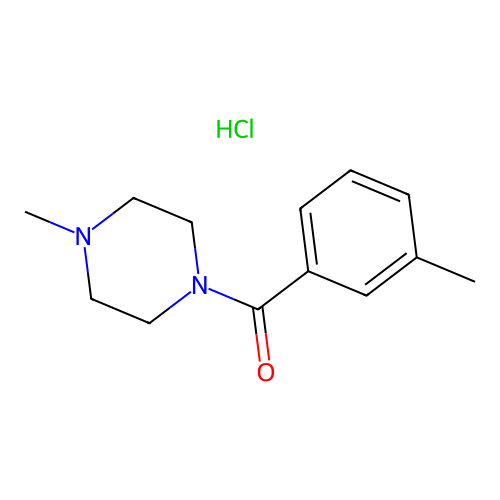 1-Methyl-4-(3-methylbenzoyl)piperazine hydrochloride structure