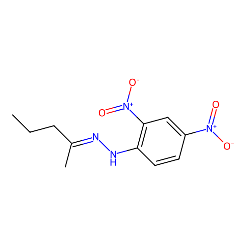 2-Pentanone, (2,4-dinitrophenyl)hydrazone structure