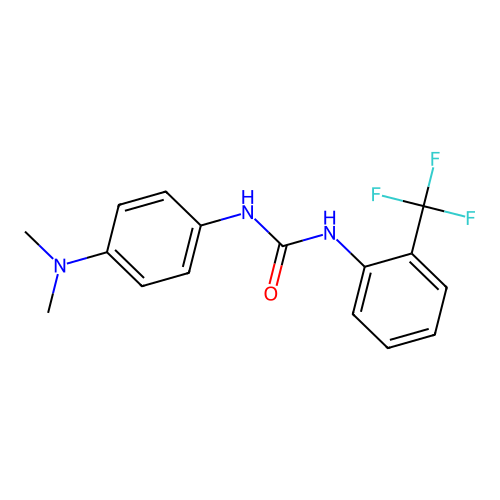 1-[4-(Dimethylamino)phenyl]-3-[2-(trifluoromethyl)phenyl]urea structure