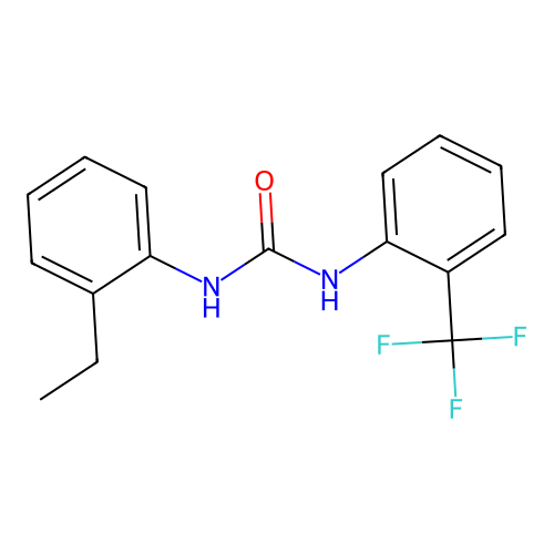1-(2-Ethylphenyl)-3-[2-(trifluoromethyl)phenyl]urea structure