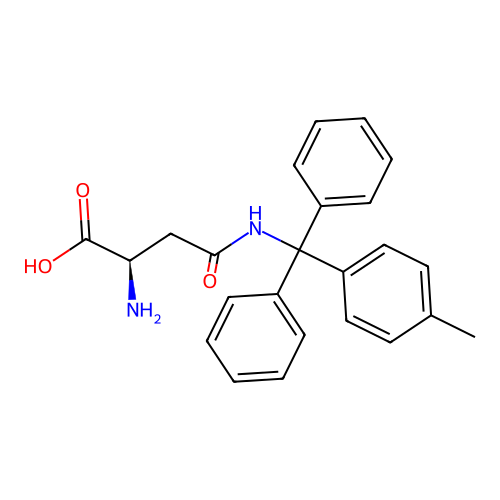 Ngamma-4-Methyltrityl-D-asparagine structure