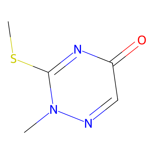 2-Methyl-3-methylsulfanyl-1,2,4-triazin-5-one structure