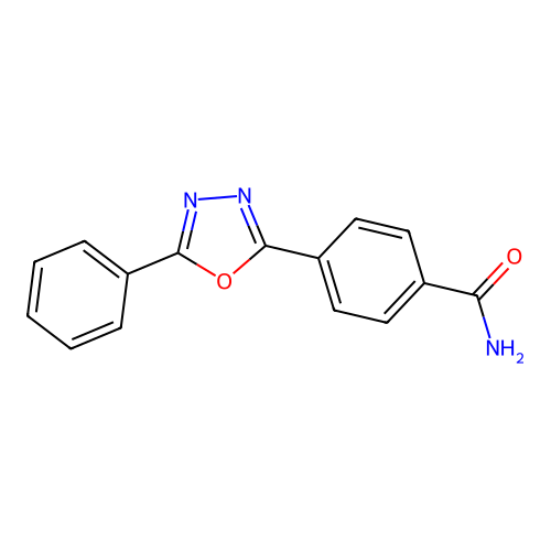 4-(5-Phenyl-1,3,4-oxadiazol-2-yl)benzamide structure