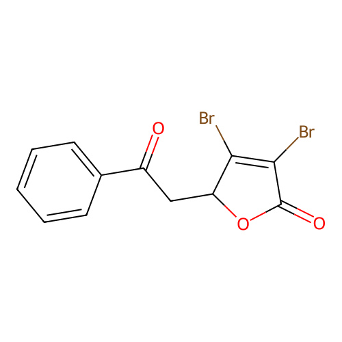 2(5H)-Furanone, 3,4-dibromo-5-(2-oxo-2-phenylethyl)- structure