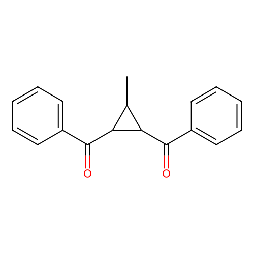 (3-Methylcyclopropane-1,2-diyl)bis(phenylmethanone) structure