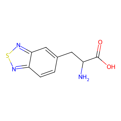 2,1,3-Benzothiadiazole-5-propanoic acid, alpha-amino- structure