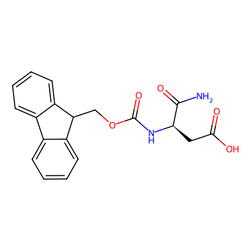 Fmoc-D-aspartic acid alpha-amide structure