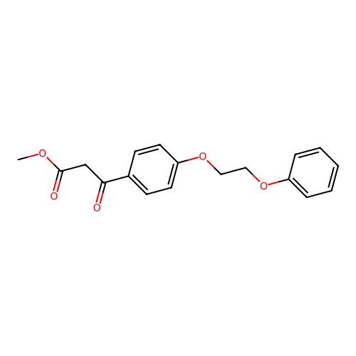 Methyl 4-(2-Phenoxyethoxy)Benzoylacetate structure