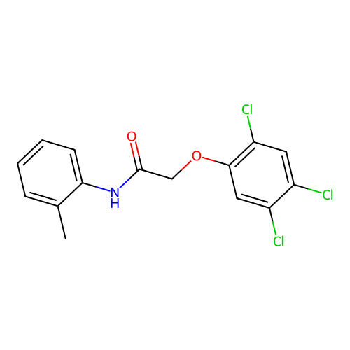 N-(2-methylphenyl)-2-(2,4,5-trichlorophenoxy)acetamide structure