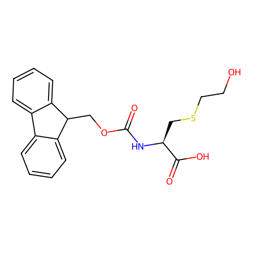 Fmoc-S-2-hydroxyethyl-L-cysteine structure