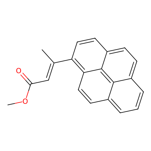 Methyl 3-pyren-1-ylbut-2-enoate structure
