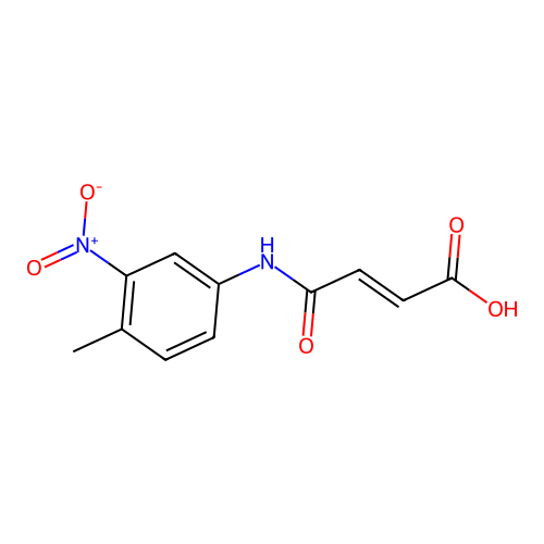 3-(4-Methyl-3-nitrophenylcarbamoyl)acrylic acid structure
