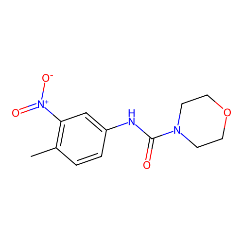 4-(N-(4-Methyl-3-nitrophenyl)carbamoyl)morpholine structure