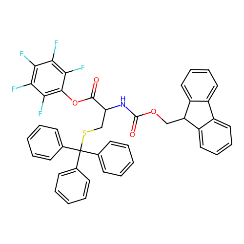 Fmoc-Cys(Trt)-OPfp structure