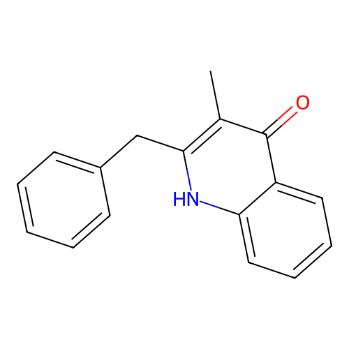 2-benzyl-3-methyl-1H-quinolin-4-one structure