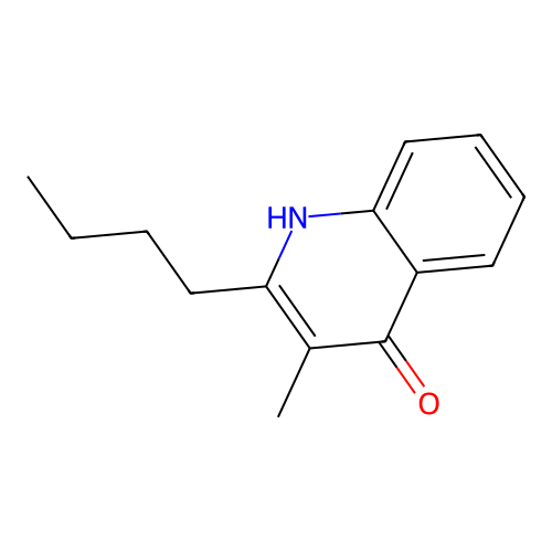 2-butyl-3-methyl-1H-quinolin-4-one structure