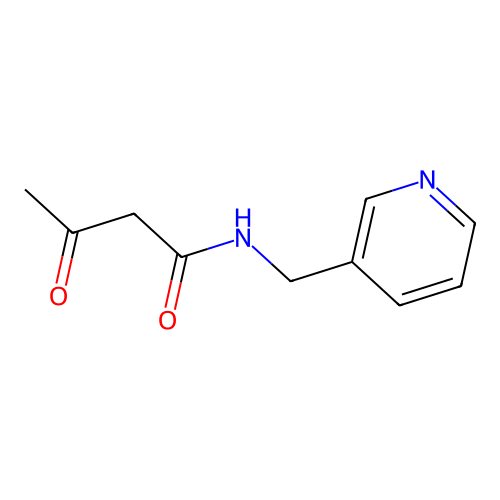 3-oxo-N-(3-pyridylmethyl)butanamide structure