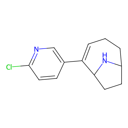 5-(6-Chloro-3-pyridinyl)-9-azabicyclo[4.2.1]non-4-ene structure
