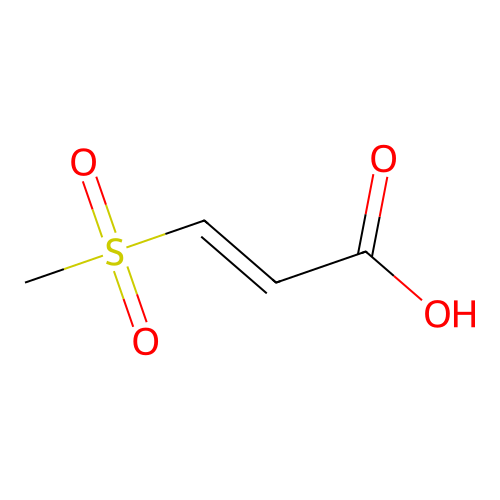 (E)-3-methylsulfonylprop-2-enoic Acid structure