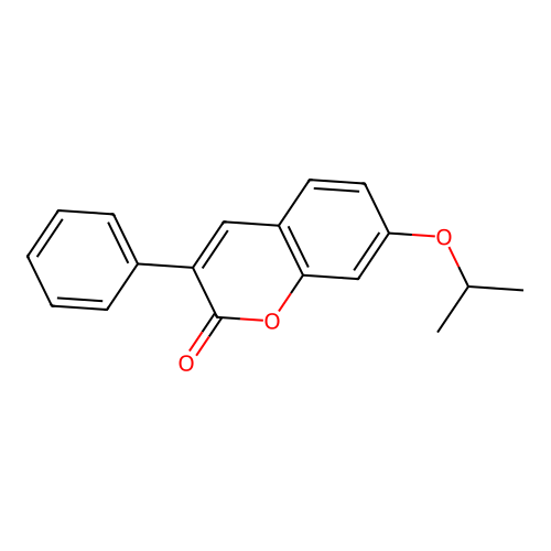 3-Phenyl-7-propan-2-yloxychromen-2-one structure