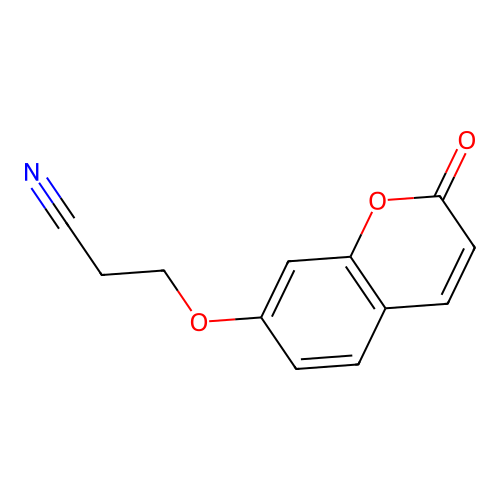 3-(2-Oxochromen-7-yl)oxypropanenitrile structure
