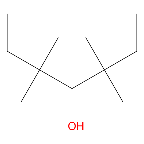 3,3,5,5-Tetramethyl-4-heptanol structure