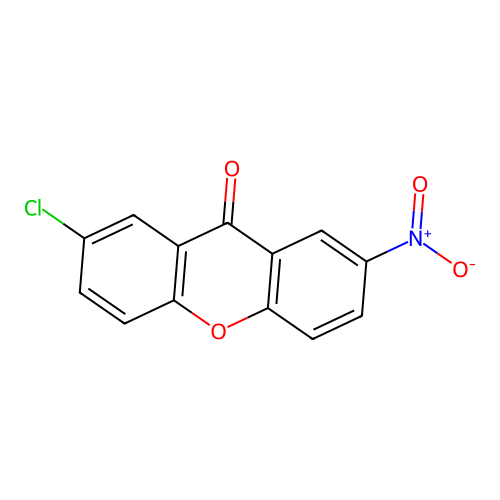 2-Chloro-7-nitroxanthen-9-one structure