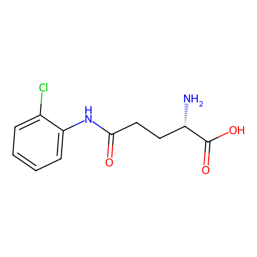 (2S)-2-amino-5-(2-chloroanilino)-5-oxopentanoic acid structure