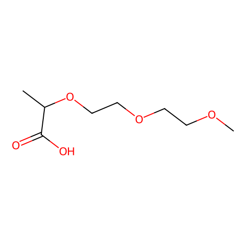 2-(2-(2-Methoxyethoxy)ethoxy)propanoic acid structure