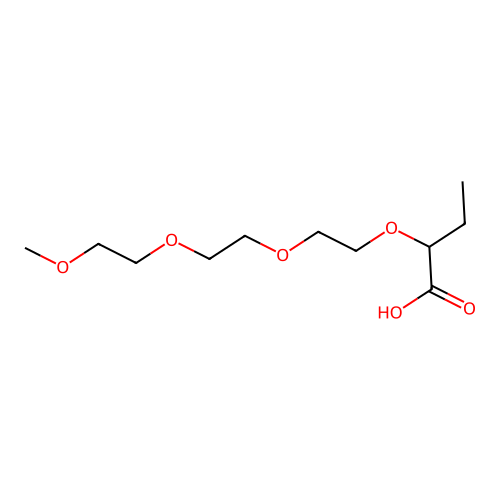2-[2-[2-(2-Methoxyethoxy)ethoxy]ethoxy]butanoic acid structure