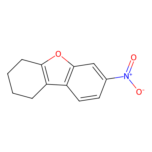 7-Nitro-1,2,3,4-tetrahydrodibenzo[b,d]furan structure