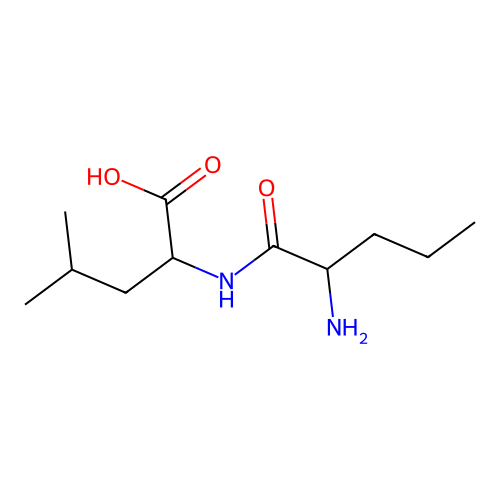 2-(2-Aminopentanoylamino)-4-methylpentanoic acid structure